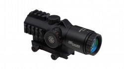 Sig Sauer Bravo3 Prismatic Battle Red Dot Sight, 3x30mm, 556-762 Horseshoe Dot Illuminated Reticle, 0.5 MOA, M1913, Graphite, Medium, SOB33101
